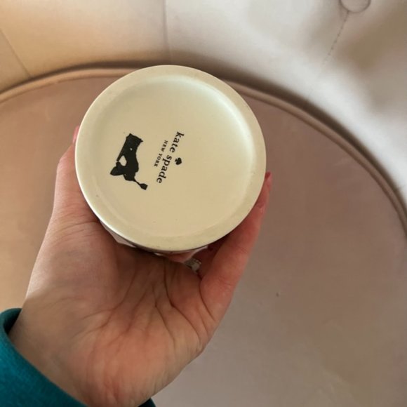 kate spade about town bathroom set waste basket toothbrush holders *PLEASE READ* - Picture 12 of 15